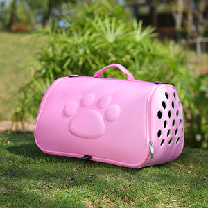 Solid Color EVA Pet Folding Carrier Bag – Lightweight, Durable & Portable Travel Bag for Cats & Dogs
