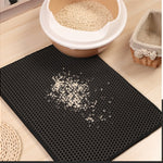 Pet Cat Litter Mat – EVA Double Layer Waterproof Trapping Mat for Cats