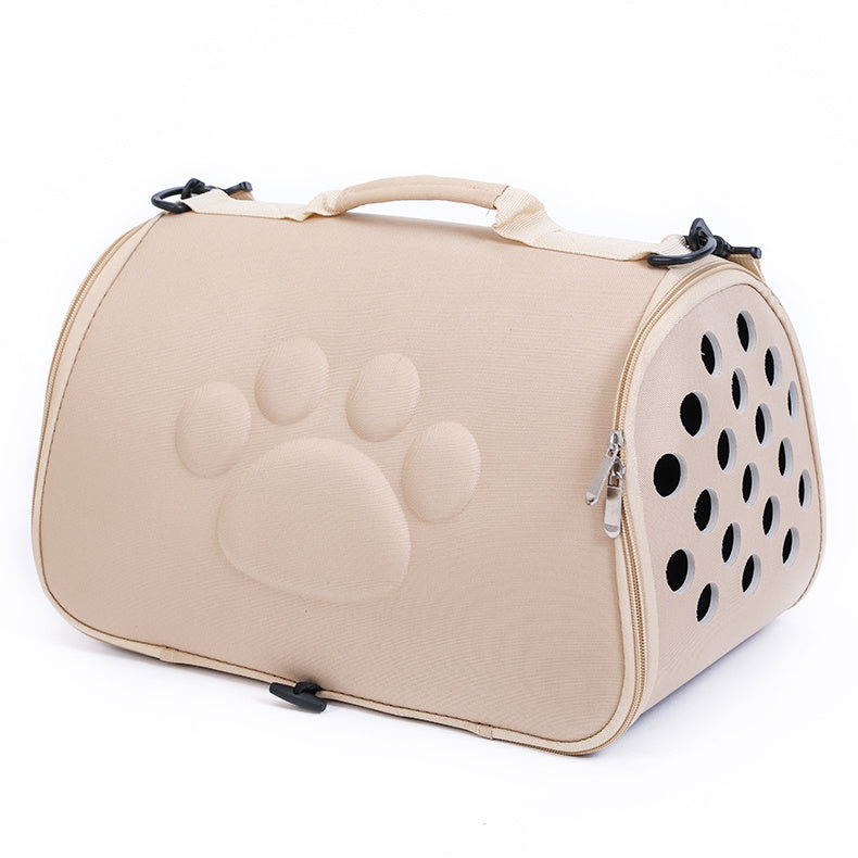 Solid Color EVA Pet Folding Carrier Bag – Lightweight, Durable & Portable Travel Bag for Cats & Dogs