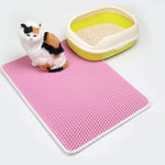 Pet Cat Litter Mat – EVA Double Layer Waterproof Trapping Mat for Cats