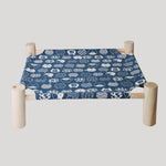 Solid Wood Pet Dog Bed – Removable & Washable Cushion, Durable Frame for Cats & Dogs