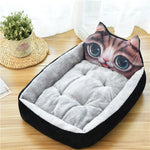 Large Pet Bed for Cats & Dogs – 7 Colors Cozy Soft Fleece Nest House