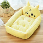 Large Pet Bed for Cats & Dogs – 7 Colors Cozy Soft Fleece Nest House