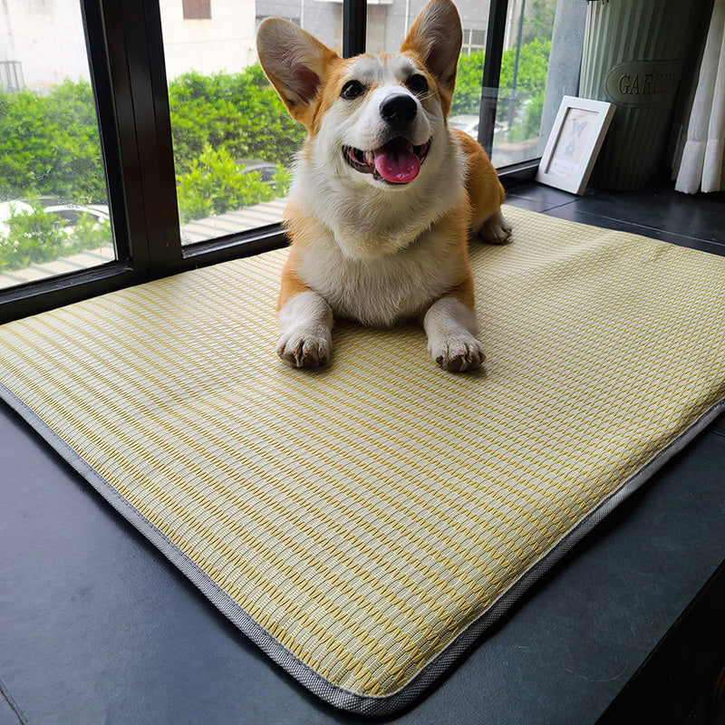 Summer Cooling Dog Mat – Anti-Bite, Non-Stick Pet Sleeping Mattress for Dogs & Cats
