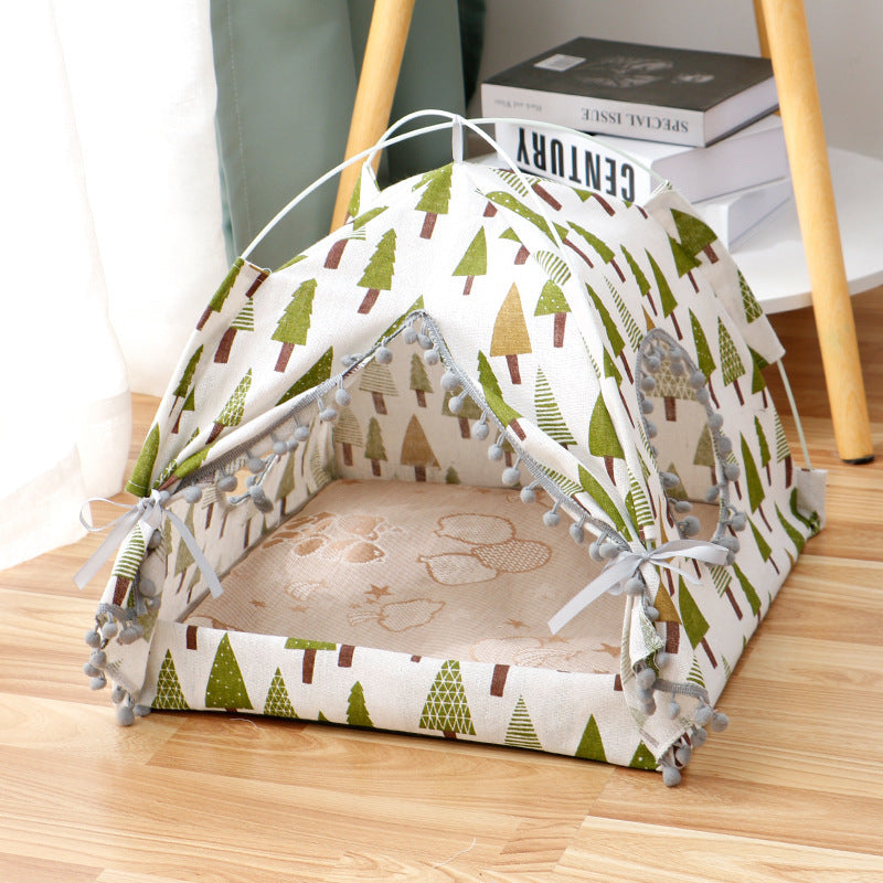 Cat Tent Bed – Enclosed Pet House for Cats & Small Dogs