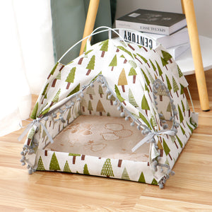 Cat Tent Bed – Enclosed Pet House for Cats & Small Dogs