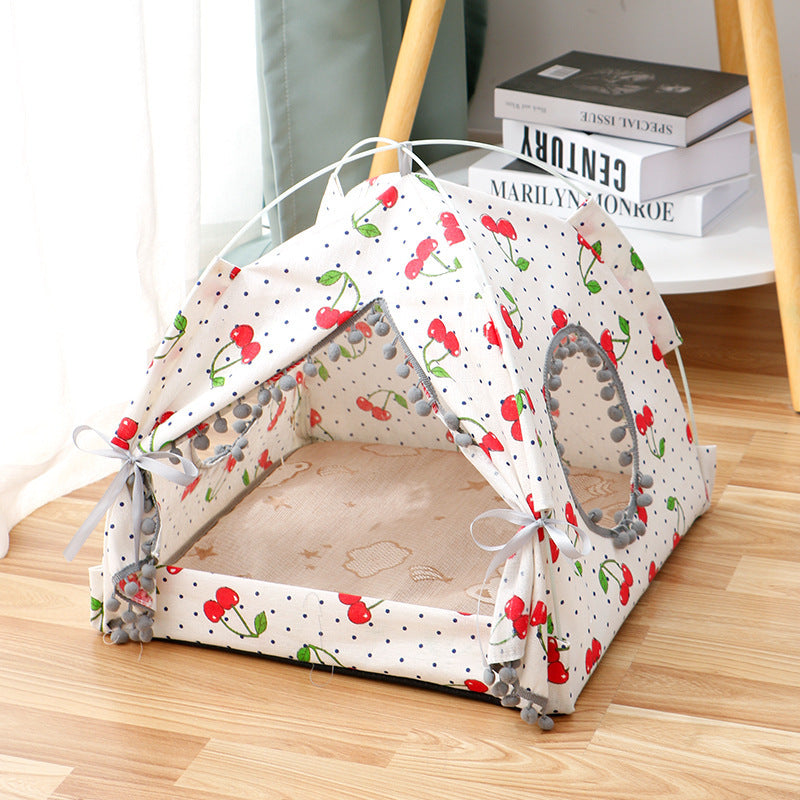 Cat Tent Bed – Enclosed Pet House for Cats & Small Dogs