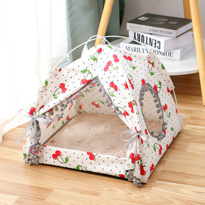 Cat Tent Bed – Enclosed Pet House for Cats & Small Dogs