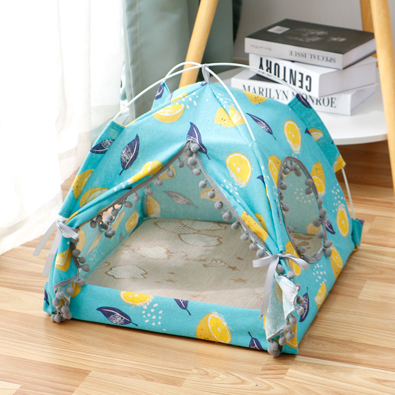 Cat Tent Bed – Enclosed Pet House for Cats & Small Dogs