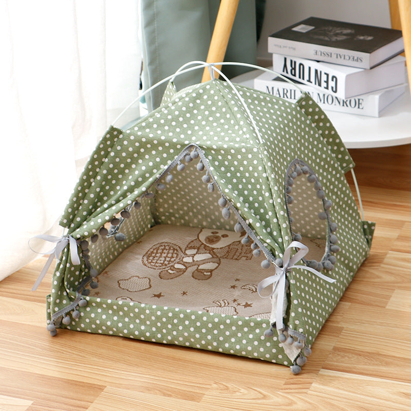 Cat Tent Bed – Enclosed Pet House for Cats & Small Dogs