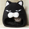Cat House Bed – Enclosed Sleeping Nest with Litter Mat for Cats & Small Pets
