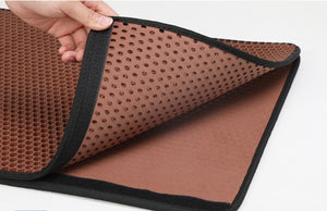 Pet Cat Litter Mat – EVA Double Layer Waterproof Trapping Mat for Cats