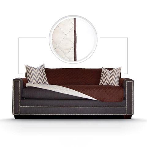 Reversible Sofa Slipcover – Washable Furniture Protector for Pets & Kids