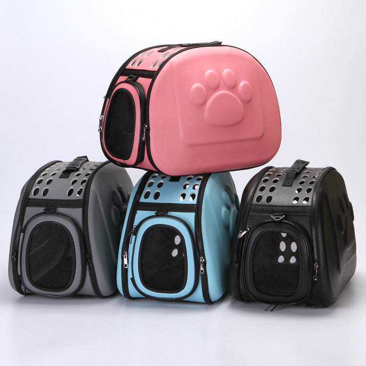 EVA Medium Pet Outing Bag – Breathable, Foldable & Stylish Travel Carrier for Cats & Small Dogs