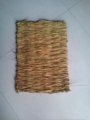 Natural Straw Mat – Breathable Cooling Bed Mat for Cats & Dogs