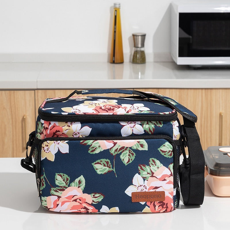 Large Capacity Insulated Crossbody Bag – Portable Travel Cooler & Food Storage Tote