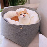 Pet Bed – Cozy Washable Dog & Cat Bed for Comfortable Sleep