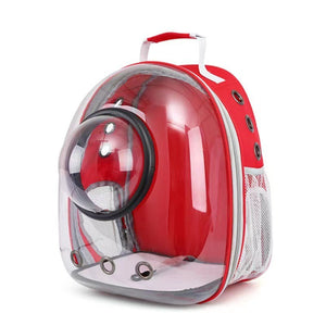 Transparent Skylight Pet Cat Backpack – Breathable, Large-Capacity Travel Bag for Cats & Small Dogs