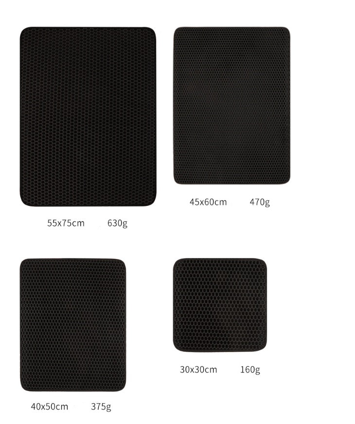 Pet Cat Litter Mat – EVA Double Layer Waterproof Trapping Mat for Cats