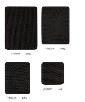 Pet Cat Litter Mat – EVA Double Layer Waterproof Trapping Mat for Cats