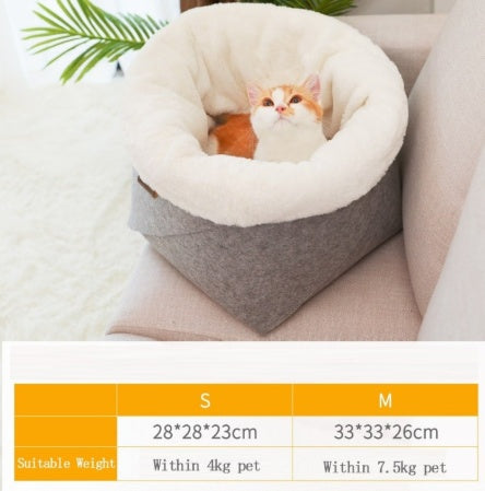 Pet Bed – Cozy Washable Dog & Cat Bed for Comfortable Sleep
