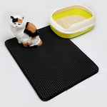 Pet Cat Litter Mat – EVA Double Layer Waterproof Trapping Mat for Cats