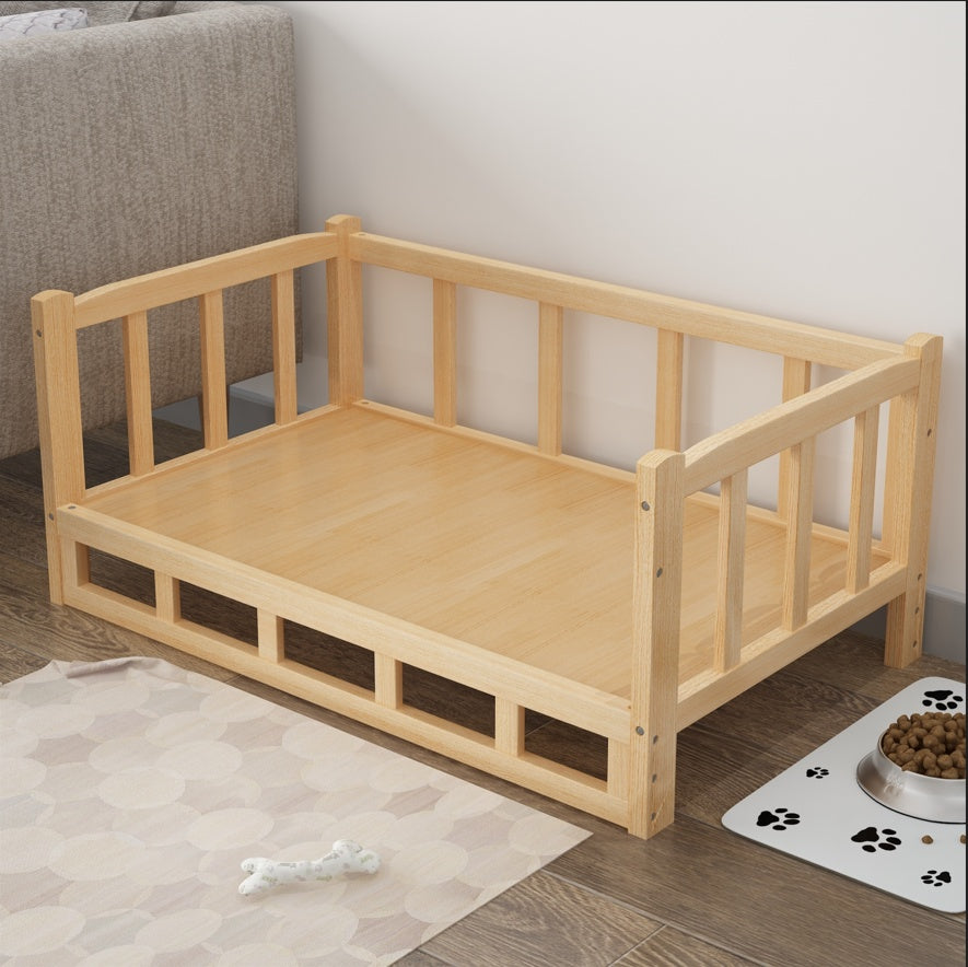 Nightstand Integrated Pet Bed – DIY Wooden Dog & Cat Nest with Modern Furniture Design