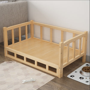 Nightstand Integrated Pet Bed – DIY Wooden Dog & Cat Nest with Modern Furniture Design