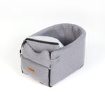 Car Central Dog Car Seat Bed – Portable Safety Travel Carrier for Small Dogs & Cats