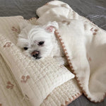 Fashion Square Dog Bed – Removable & Washable Cushion, Stylish Pet Sleeping Mat