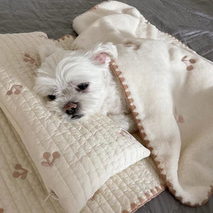 Fashion Square Dog Bed – Removable & Washable Cushion, Stylish Pet Sleeping Mat