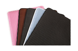 Pet Cat Litter Mat – EVA Double Layer Waterproof Trapping Mat for Cats