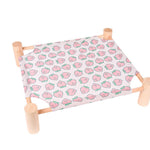 Solid Wood Pet Dog Bed – Removable & Washable Cushion, Durable Frame for Cats & Dogs
