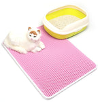 Pet Cat Litter Mat – EVA Double Layer Waterproof Trapping Mat for Cats