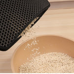Pet Cat Litter Mat – EVA Double Layer Waterproof Trapping Mat for Cats
