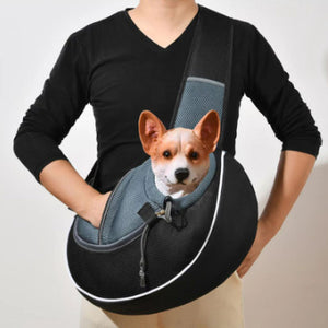 Women’s Pet Crossbody Bag – Portable Outdoor Shoulder Carrier for Small Dogs & Cats