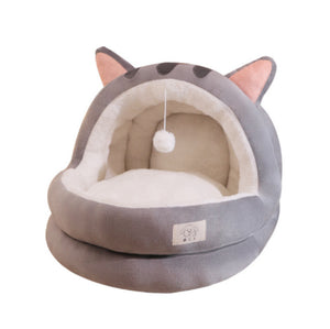 Cat Nest Bed – Four Seasons Universal Cozy Enclosed Pet House for Cats & Small Dogs