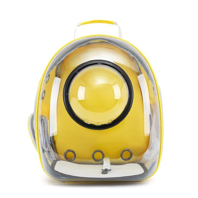 Transparent Skylight Pet Cat Backpack – Breathable, Large-Capacity Travel Bag for Cats & Small Dogs
