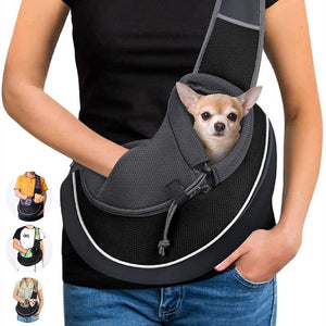 Women’s Pet Crossbody Bag – Portable Outdoor Shoulder Carrier for Small Dogs & Cats