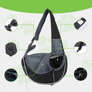 Women’s Pet Crossbody Bag – Portable Outdoor Shoulder Carrier for Small Dogs & Cats