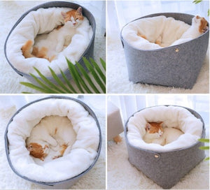 Pet Bed – Cozy Washable Dog & Cat Bed for Comfortable Sleep