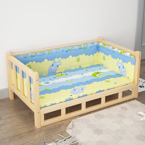 Nightstand Integrated Pet Bed – DIY Wooden Dog & Cat Nest with Modern Furniture Design