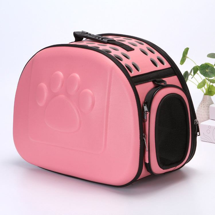 EVA Medium Pet Outing Bag – Breathable, Foldable & Stylish Travel Carrier for Cats & Small Dogs