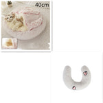 2-in-1 Dog & Cat Bed – Round Plush Winter Warm Pet House with Soft Long Plush Cushion