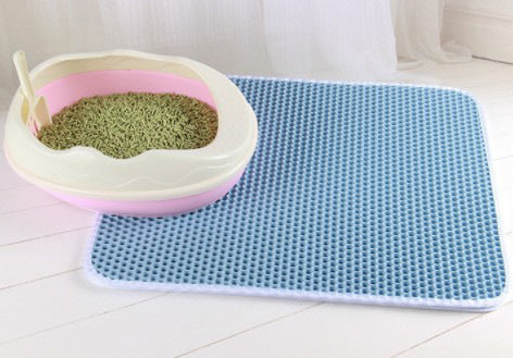 Double Layer EVA Pet Litter Mat – Waterproof, Non-Slip Cat Litter Trapping Mat