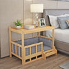 Nightstand Integrated Pet Bed – DIY Wooden Dog & Cat Nest with Modern Furniture Design