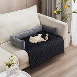 Pet Dog Sofa Bed – Large Dog Cushion & Cat Bed with Furniture Protector