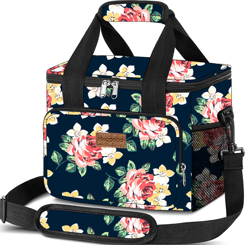 Large Capacity Insulated Crossbody Bag – Portable Travel Cooler & Food Storage Tote