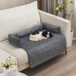 Pet Dog Sofa Bed – Large Dog Cushion & Cat Bed with Furniture Protector