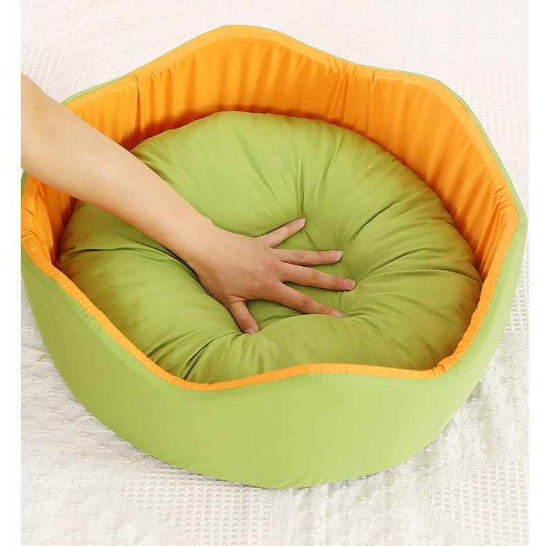 Ice Silk Pet Dog Bed – Breathable Summer Cooling Nest for Dogs & Cats